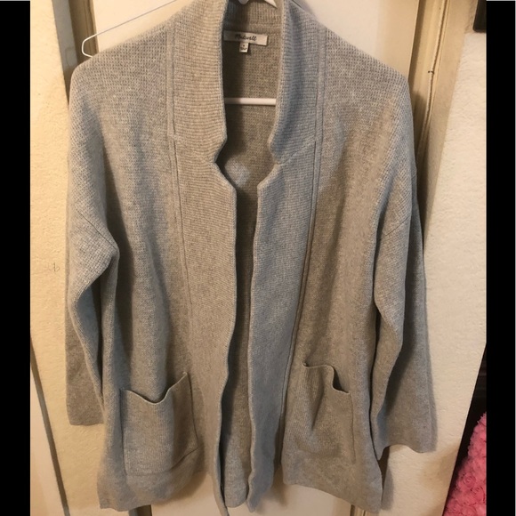 madewell gray Spencer Sweater-Coat sz s - Picture 1 of 8